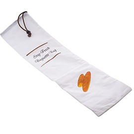 GSD Baguette Bag with drawnstring of Cotton, Brown, 70 x 19 x 3 cm