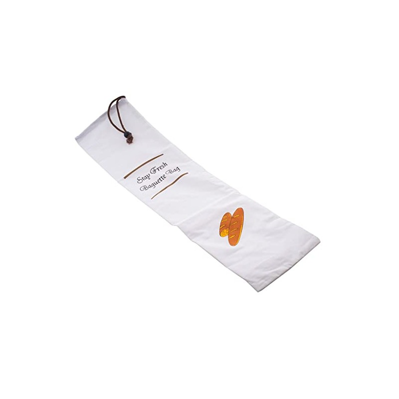 GSD Baguette Bag with drawnstring of Cotton, Brown, 70 x