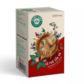JustViet - Vietnamese Instant Iced Milk Coffee 200 Grams VietsWay USA Seller