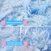 RYNGHIPY Super Soft Fuzzy Faux Fur Duvet Cover Set, Blue