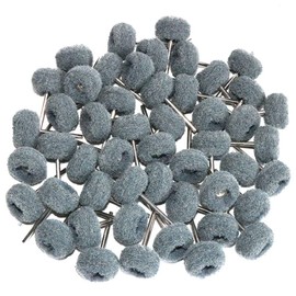 50PCS Abrasive Buffing Polishing Wheel Set For Rotary Tools,Non-woven scouring pad Brush Polishing kit,Grit 800 removal of rust,Deburring on metal surface,with 3mm Mandrel
