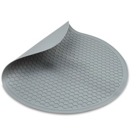Silicone Microwave Mat – 11.7" Round Non-Slip Trivet, Heat-Resistant Hot Pot Holder, Jar Opener & Dishwasher Safe Mat