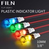 FILN 12 Pcs 10MM 110v LED indicator Light Plastic Indicator