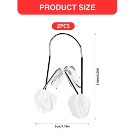 Aiuulu 2 Pcs Nose Shaper Clip, Up Lifting Clip Nose Shaper, Silicone Wide Nose Slimmer Pain Free Up Lifting Straightener