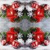 20 Napkins Lantern with Christmas Baubles Winter Christmas Table Decoration