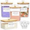 4 Pack Clear Laundry Pods Container & Dryer Sheet Holder