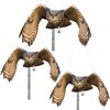 Vicsiyi Owls to Keep Birds Away: 3 Pack Fake Owls