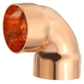 YOKIVE 1 Pcs Elbow Copper Fitting, 90 Degree Copper Pipe Fitting C x C Short Radius Tube Connector, Great for HVAC Refrigeration (1 1/4" Nominal Size)