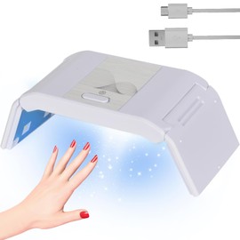 Lámpara de Uñas, Lámpara UV para Uñas de 36 W, Secador de Uñas de gel Grofesional, secado rápido, curado y pulido, 12 luces LED, Lampara para Uñas de gel y Acrilico. (Blanco)