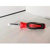 Snap-on Large Marine Aircraft Plug FLAT Slot Screwdriver RED Plastic