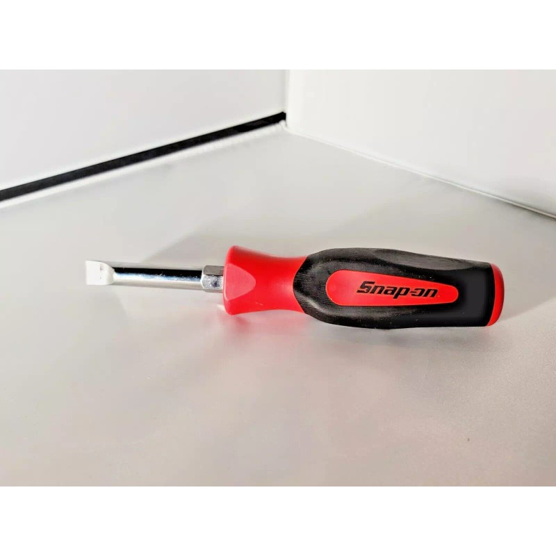 Snap-on Large Marine Aircraft Plug FLAT Slot Screwdriver RED Plastic