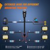 Nilight 4" LED Light Pod Blue Triple Row 2PCS 60W