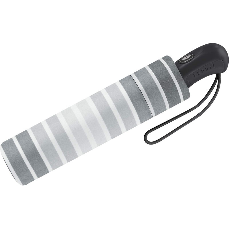 Esprit Easymatic Light Gradient Stripes Pocket Umbrella, black