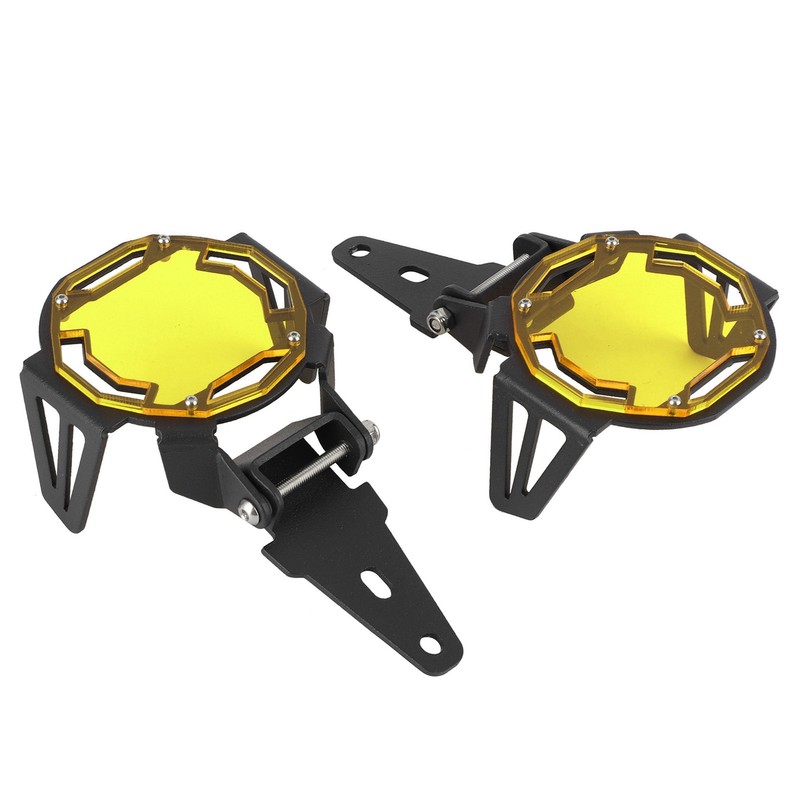Motocycle Fog Light Guard Protective Cover LED Lamp Protector Fit