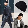 EODKSE Mens Winter Hat, Warm Knitted Cuffed Hat, Soft and