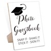 Graduation Photo Guest Book Sign with Stand,Guestbook Message Decoration,Graduation Reception