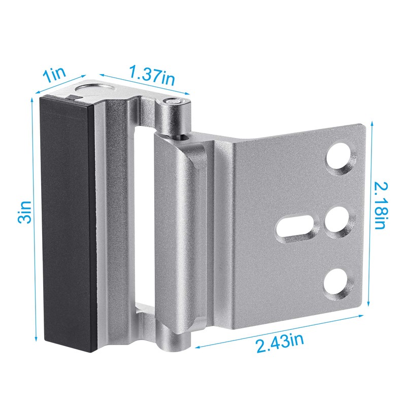 GreaTalent 3Pack Home Security Door Reinforcement Lock, Childproof Door Lock
