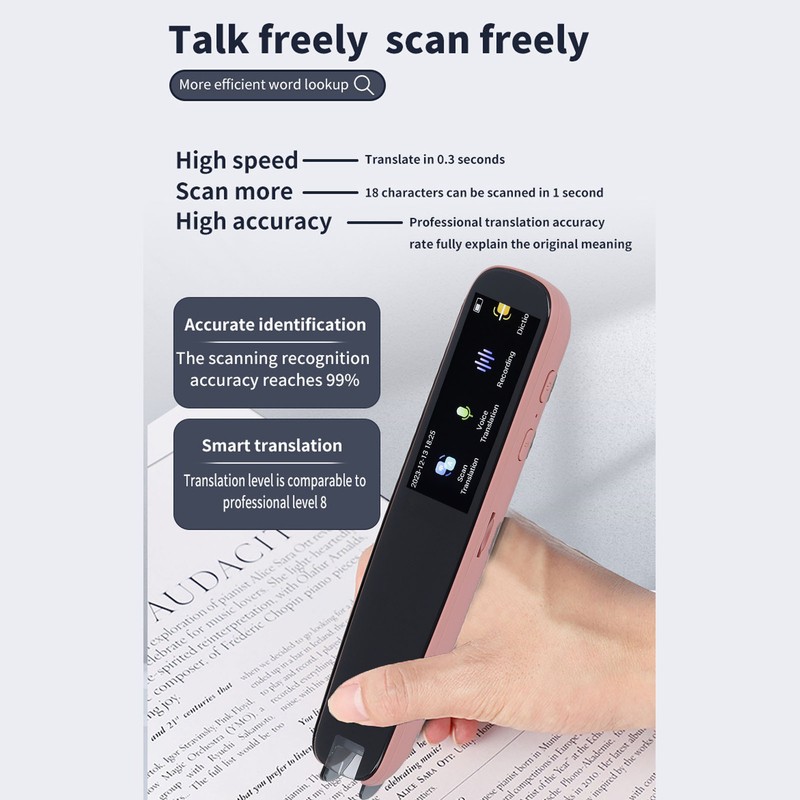 Scan Reader Pen International Edition ABS Multifunctional Smart Voice Translator