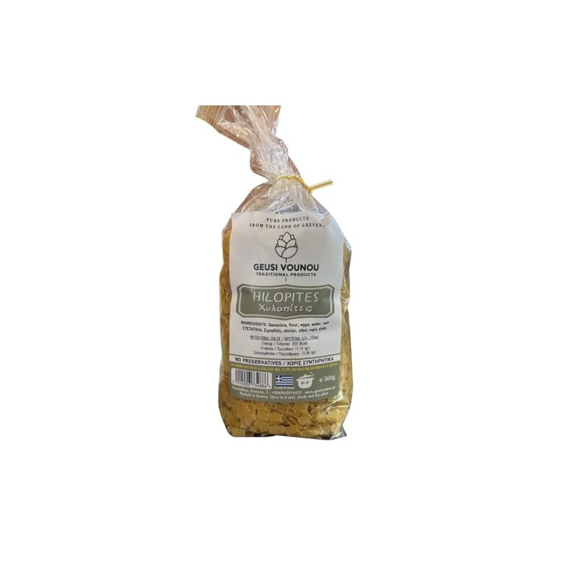 Geusi Vounou Hilopites Pasta imported from Greece, 500 g
