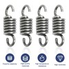 Set of 4 Stainless Steel Tension Springs with Double Hooks,