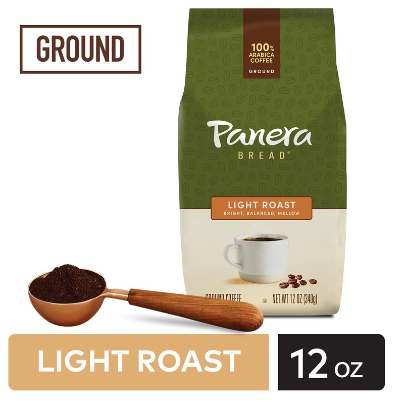 Panera Light Roast, Ground Coffee, 100 percent Arabica Coffee, Bagged