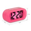 Easy to Set, Plumeet Large Digital LCD Travel Alarm Clock
