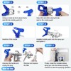 16 PCS Airless Paint Sprayer Gun Kit, 3600 PSI High