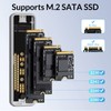 PHIXERO 6Gbps M.2 SATA SSD Enclosure Adapter, Triple Heat Dissipation