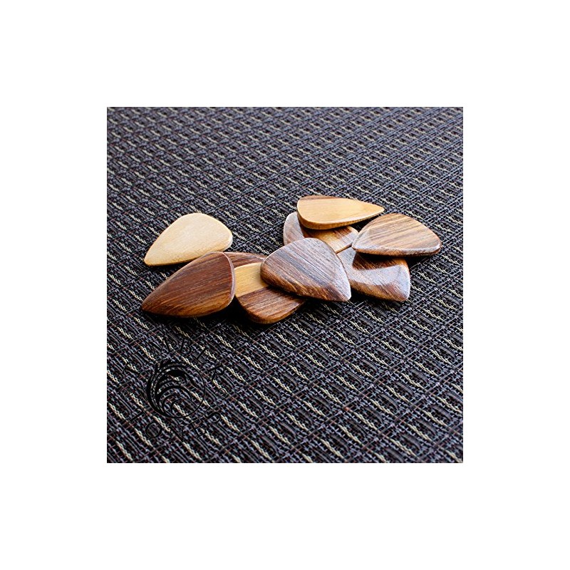 Timber Tones Guitar Plectrum - Pale Moon Ebony (Single)
