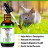 Akeeronn Cat Constipation Relief, Liquid Cat Laxative 60 ml, Cat