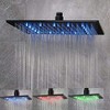 NeierThodore LED 16 Inch Square Shower Head Replacement with Rotatable