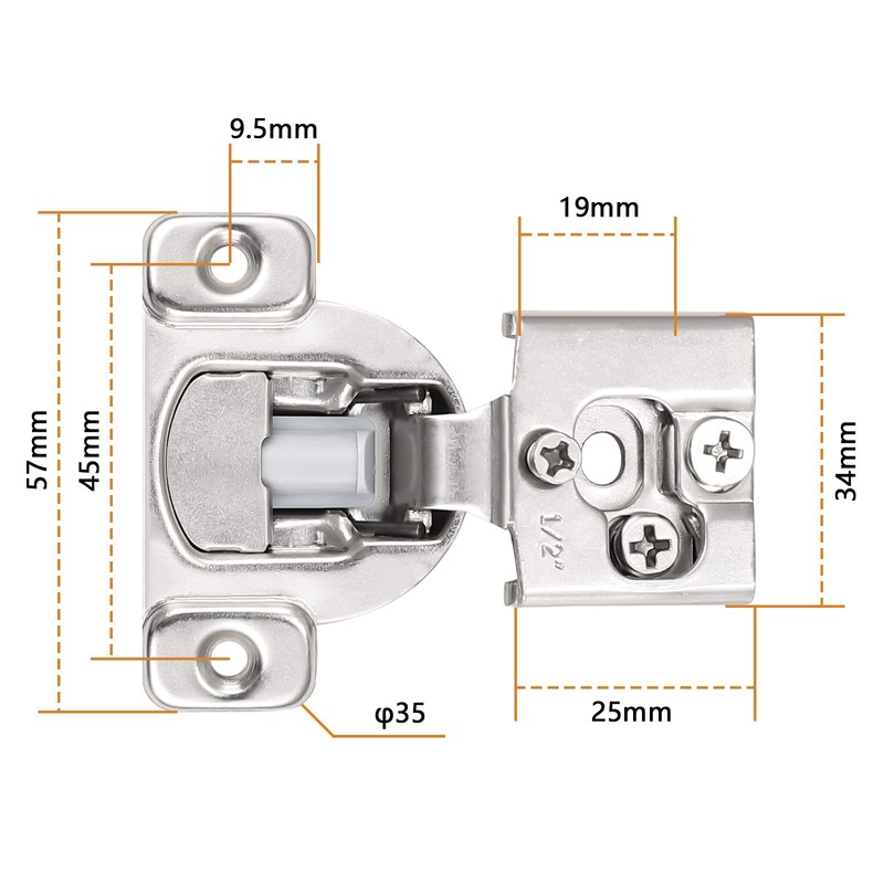 Probrico (5 Pair - 10 Pcs Soft Close Face Frame