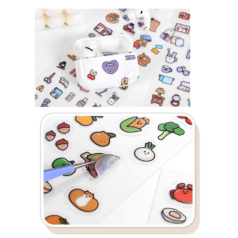 Lemsoda Diary Stickers, Set of 4, Cute, Stylish, Daily Accessories,