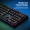 RGB Mechanical Gaming Keyboard Wired - 104 Key Blue Switch