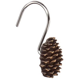 SKL Home by Saturday Knight Ltd. Pinehaven Shower Curtain Hooks, Set of 12, Natural