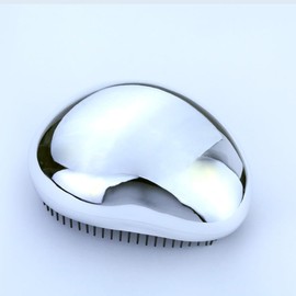 LRiLLER Egg Brush, UOVO Comb, Comb, Comb, Hair Brush, Hair Care, Cosmetic, Beauty, Egg Shape (Light Silver)