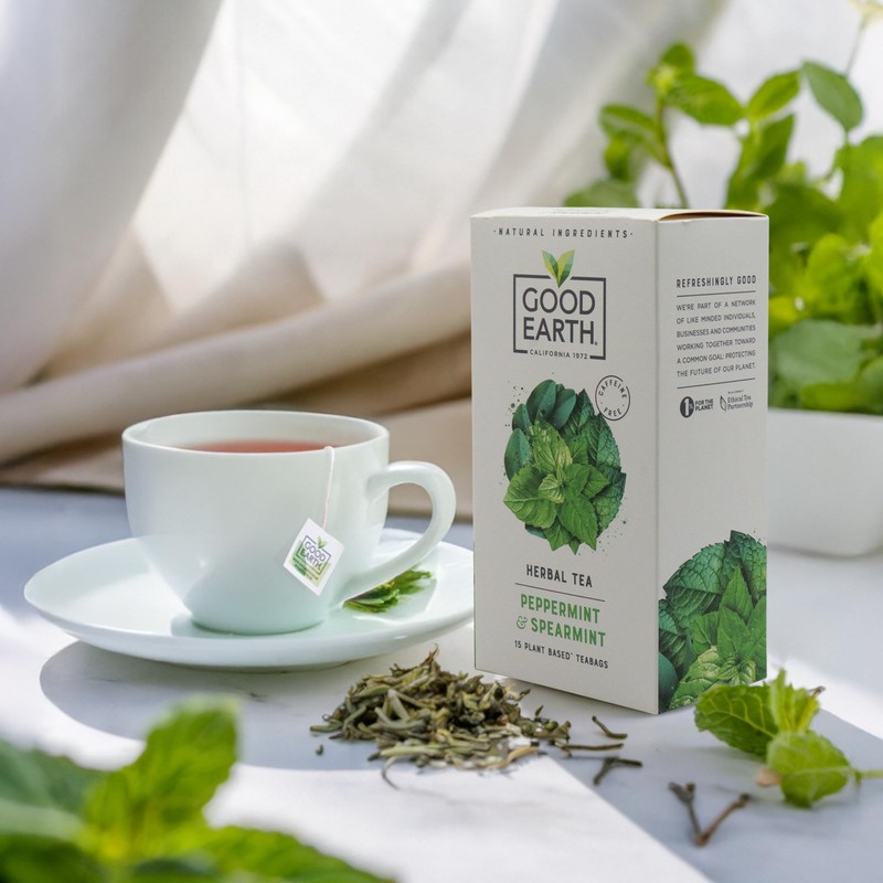 Good Earth Tea Co. Peppermint & Spearmint Tea Bags –