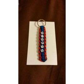 New York Giants Custom Paracord Keychain