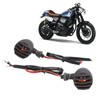 Pair Motorcycle Turn Signal Light with Grill Cover 3 Wires