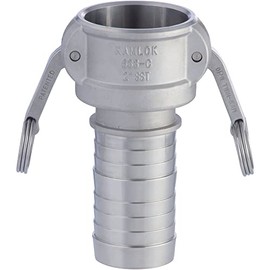 Toyox 633-C-1-SST Camlock Coupler, Hose Shank, Stainless Steel, 1-Inch