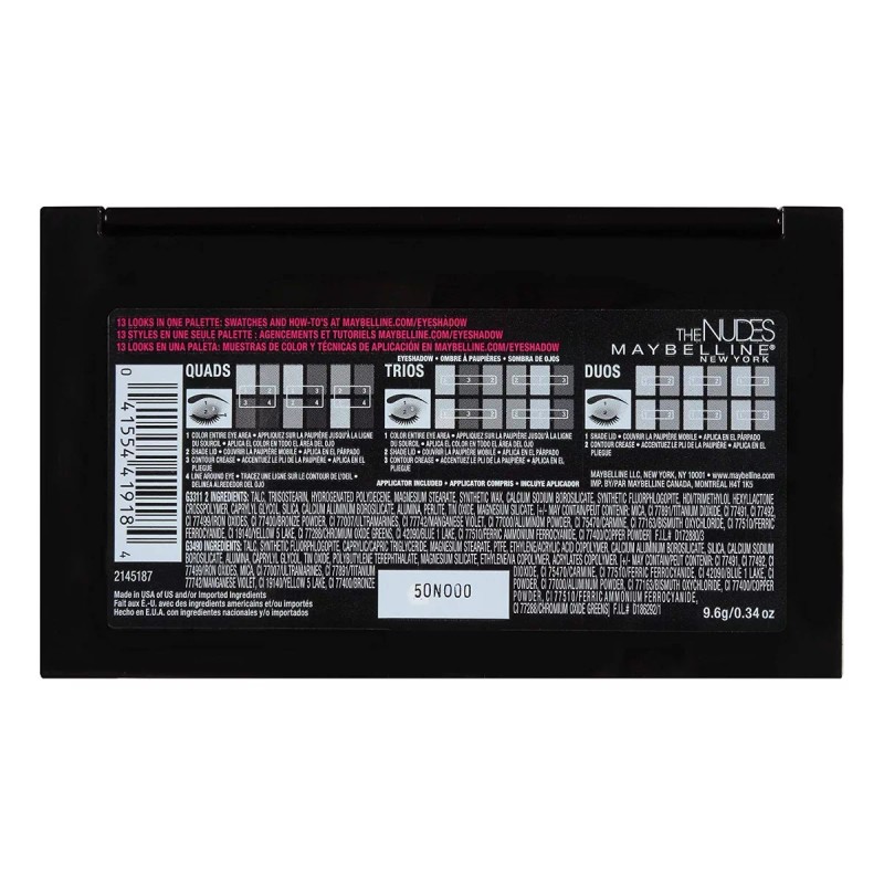 Maybelline El Desnudos En La Gama De Colores, 0,34 Oz.