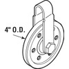 4" Garage Door Pulley, 1/8" - 400LB Load, with Sheave