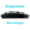 sanacci 2.4GHz USB Wireless Mouse, Funny Brown Otters Pattern, Ergonomic
