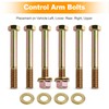Rear Leaf Spring and Shackle Bolts Compatible with Jeep Cherokee