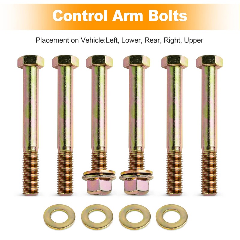 Rear Leaf Spring and Shackle Bolts Compatible with Jeep Cherokee