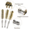 8 Pieces Bore Brush 1/4 Inch Hex Shank Brush Different