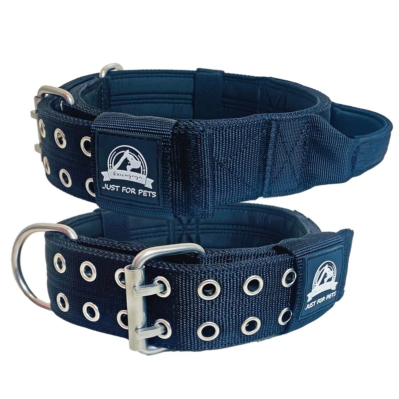 Kawagogo Large Dog Collar, Tactical Military Training Heavy Duty Dog