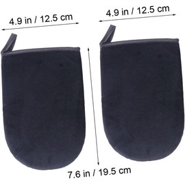 VALICLUD 2 piezas Guantes para Autobronceado Reutilizables Aplicador de Crema Autobronceadora Negro Cómodo y de Usar para Bronceado Uniforme