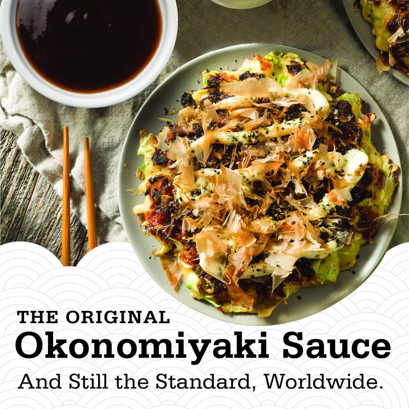Otafuku Okonomi Sauce, Vegan Japanese Topping for Okonomiyaki Pancakes (17.6