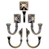 Fuxxer® 5 x Solid Iron Hooks, Coat Hooks, Wall Hooks,